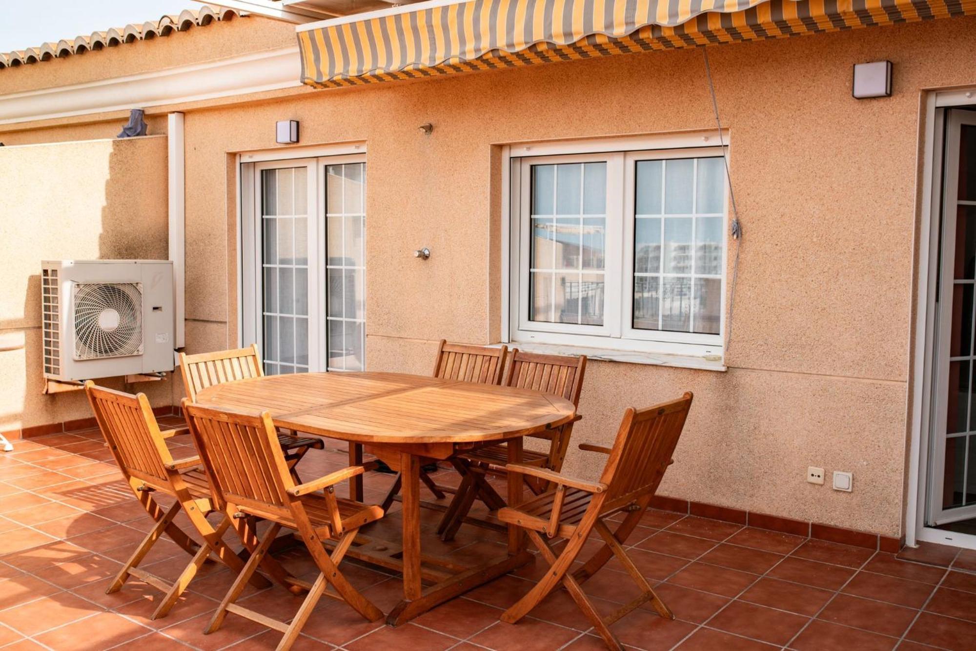 Perla De Mar - Atico Con Amplia Terraza 40M2, Piscina Y Parking En Playa Canet Canet d'En Berenguer Ngoại thất bức ảnh